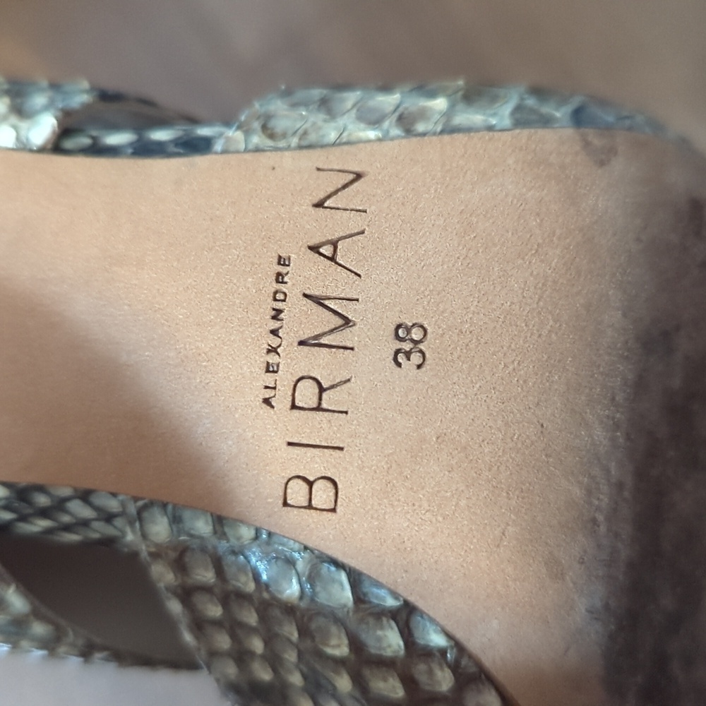 Alexandre Birman Latoya Metallic Python Mule - Picture 11 of 12